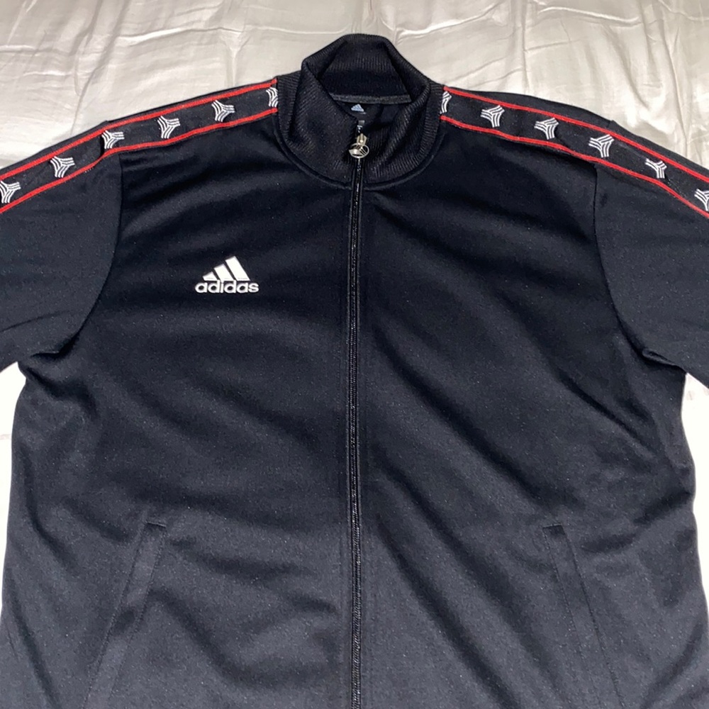 Adidas men track jacket size large